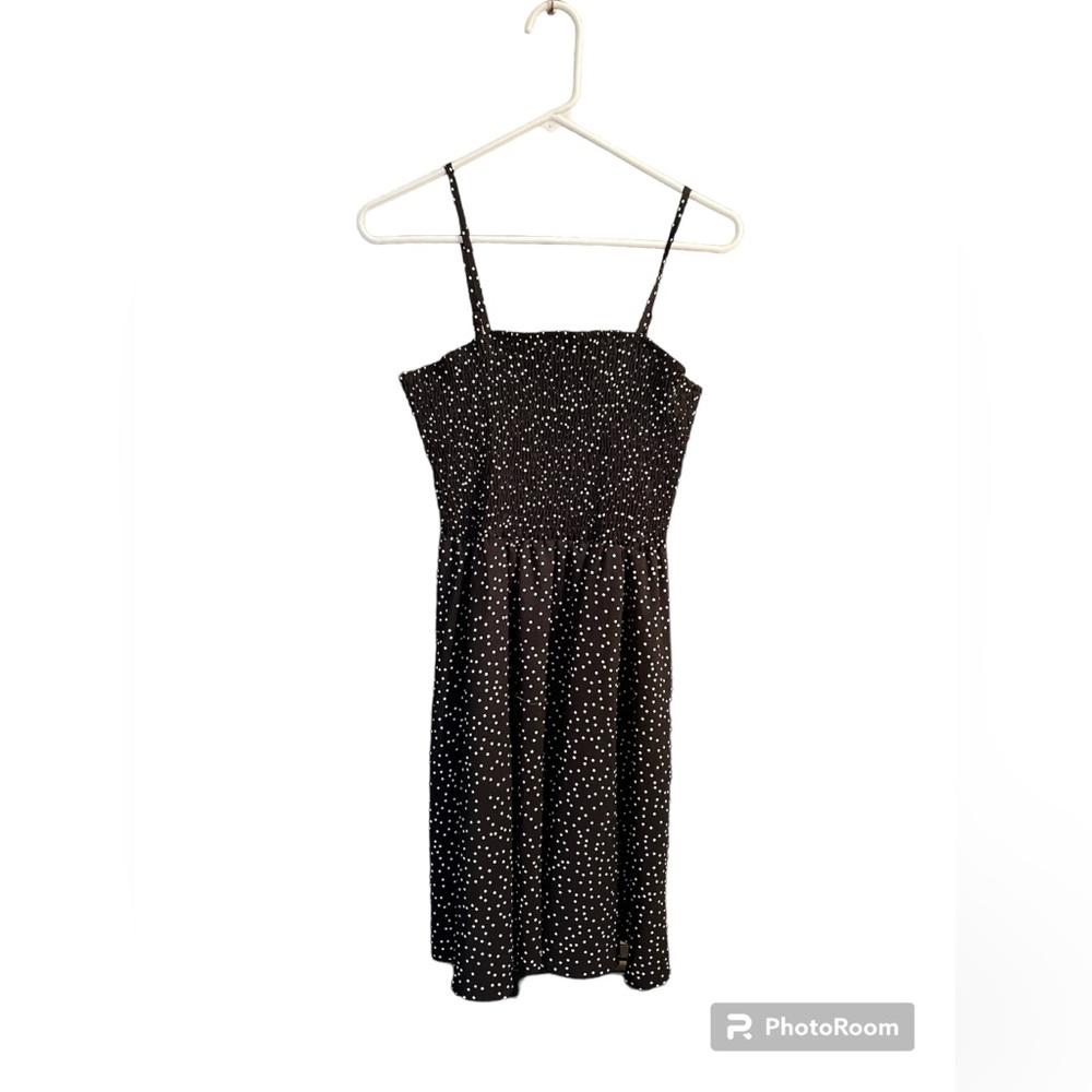 SHEIN Smocked Polka Dot Summer Dress